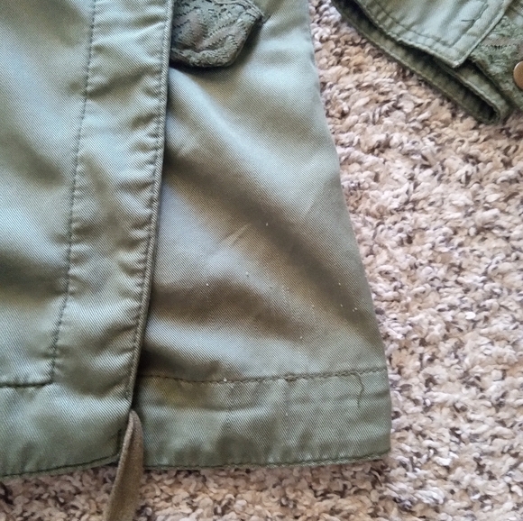 Anthropologie Hei Hei Women's Etta Layered Drawstring Anor Jacket Green Size XS - Picture 12 of 12